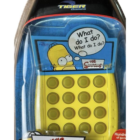 The Simpsons Sez Electronic Handheld Game Homer Simpson Tiger 2003 Vintage Works - Picture 4 of 9